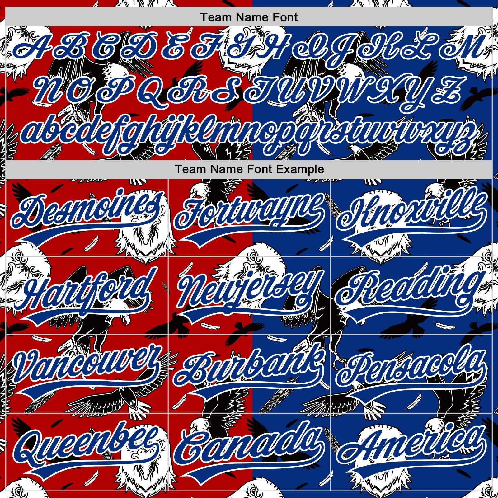 Custom Royal Red-White 3D Pattern Design American Eagle Authentic Baseball Jersey view 4