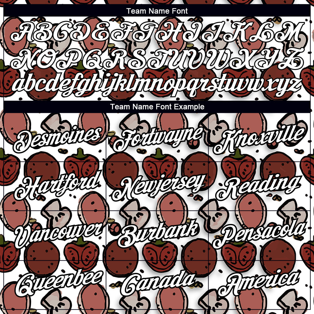 Custom White Black 3D Pattern Design Food Pizza Performance T-Shirt view 3