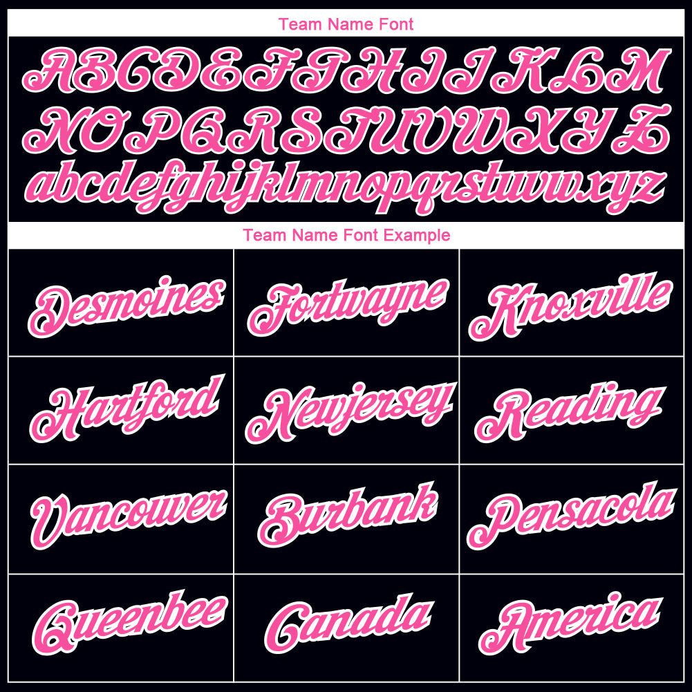 Custom Black Pink-White 3D Pink Ribbon Breast Cancer Performance T-Shirt view 3