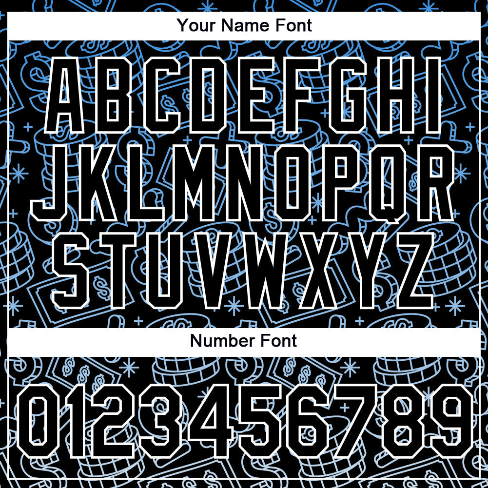 Custom Black White 3D Pattern Design Dollar Sign Money Theme Performance T-Shirt view 4