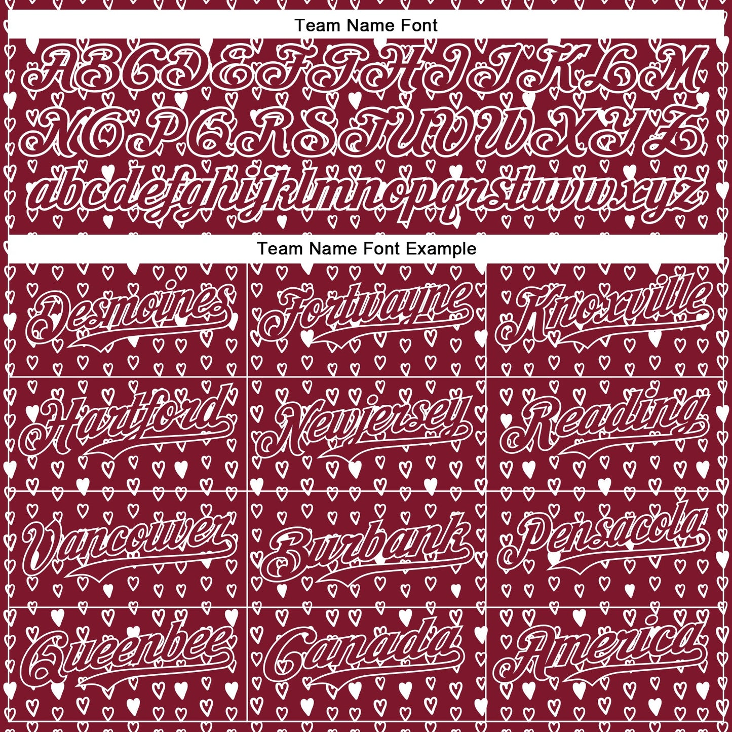 Custom Crimson White 3D Pattern Design Hearts Authentic Baseball Jersey view 4