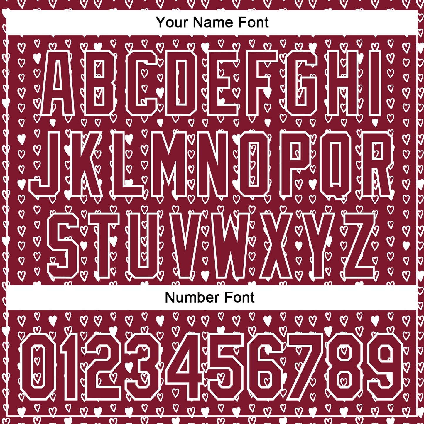 Custom Crimson White 3D Pattern Design Hearts Authentic Baseball Jersey view 5