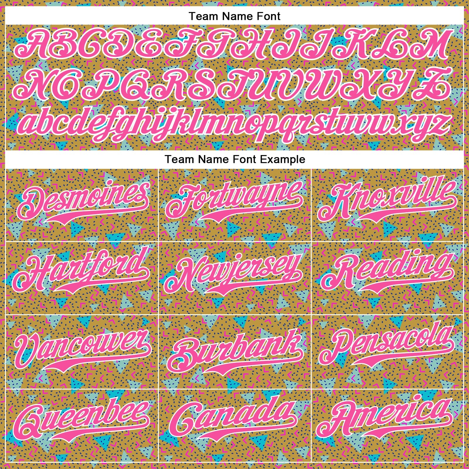 Custom Old Gold Pink-White 3D Pattern Design Geometric Shape Authentic Baseball Jersey view 4