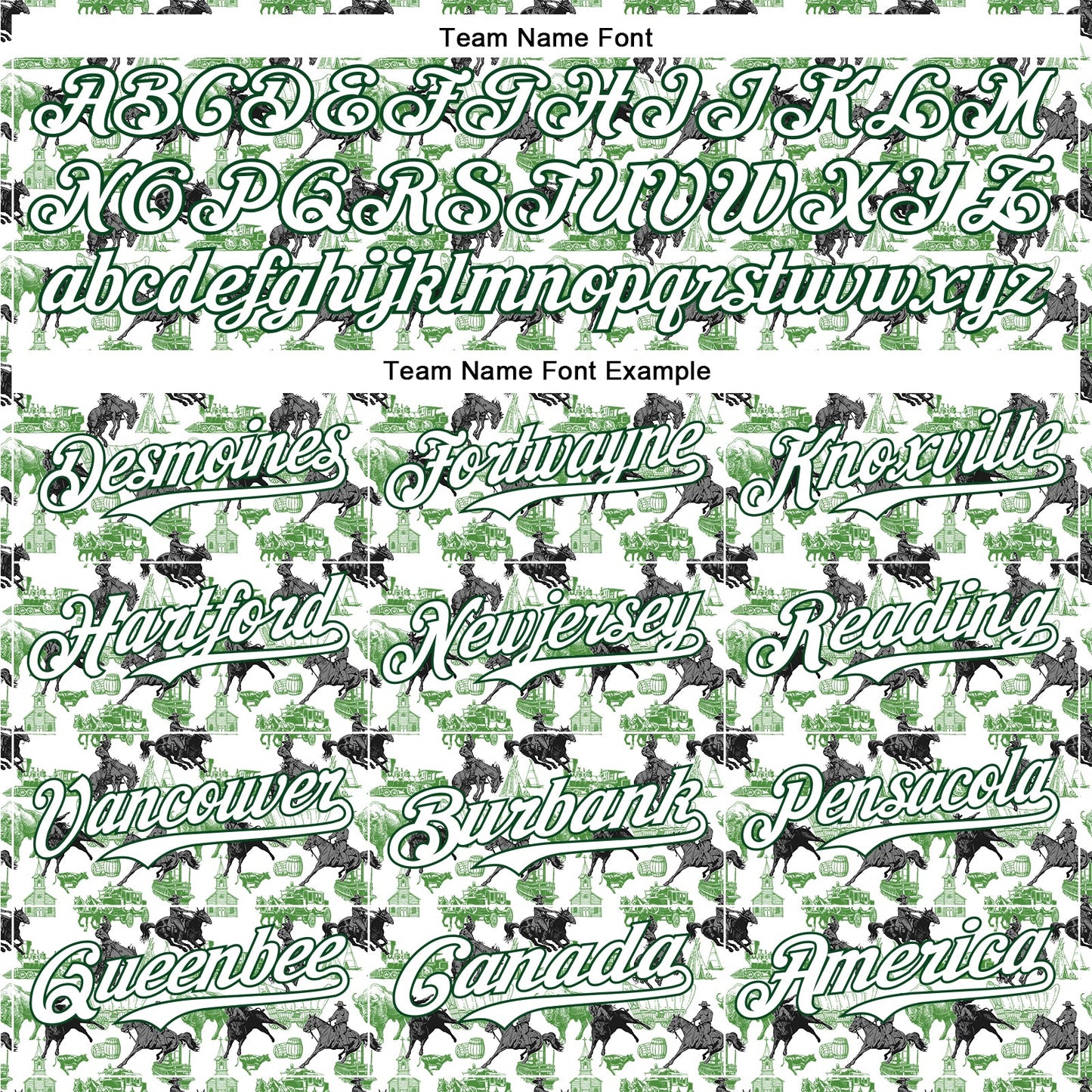 Custom White Green 3D Pattern Design Rodeo Cowboy Authentic Baseball Jersey view 4