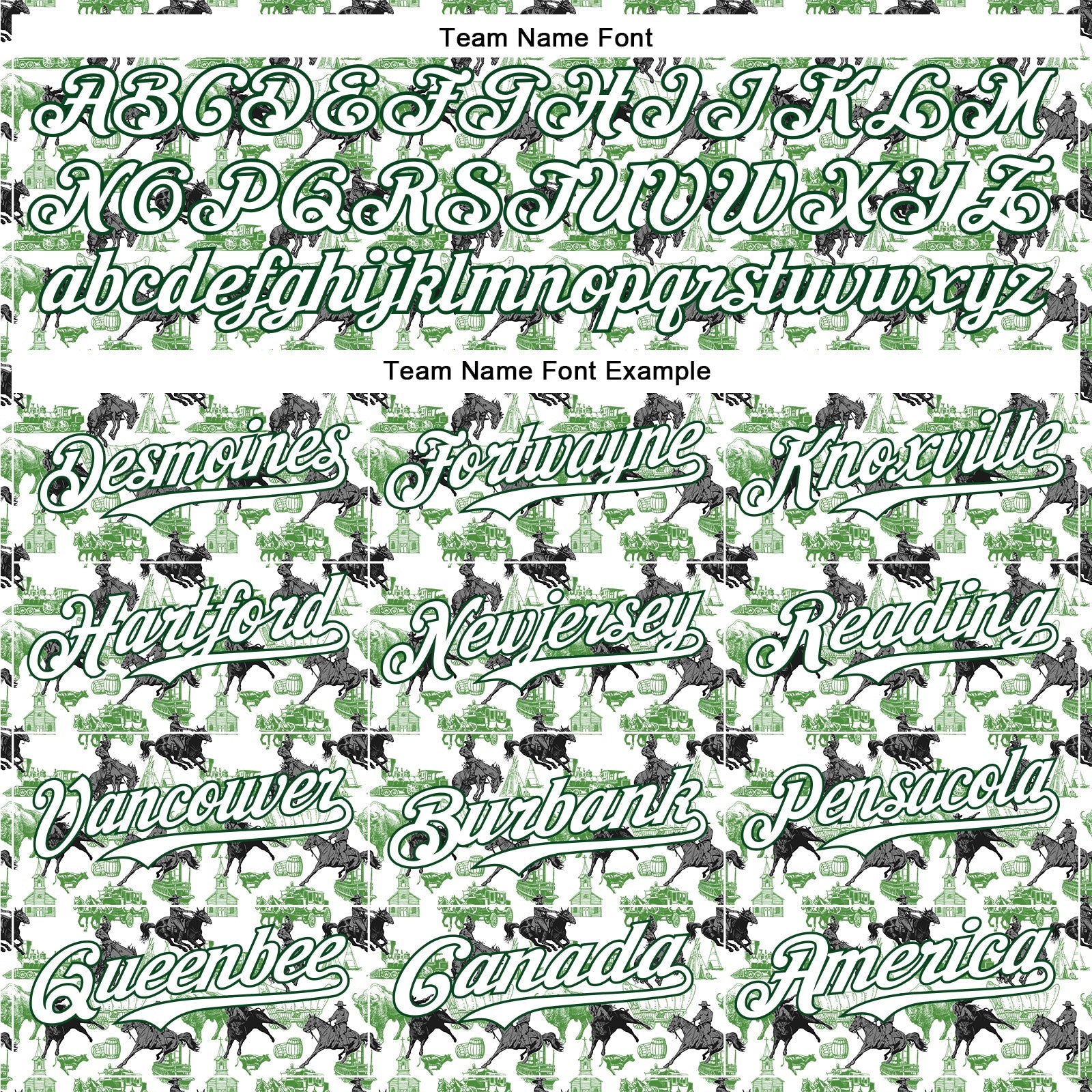Custom White Green 3D Pattern Design Rodeo Cowboy Authentic Baseball Jersey view 4