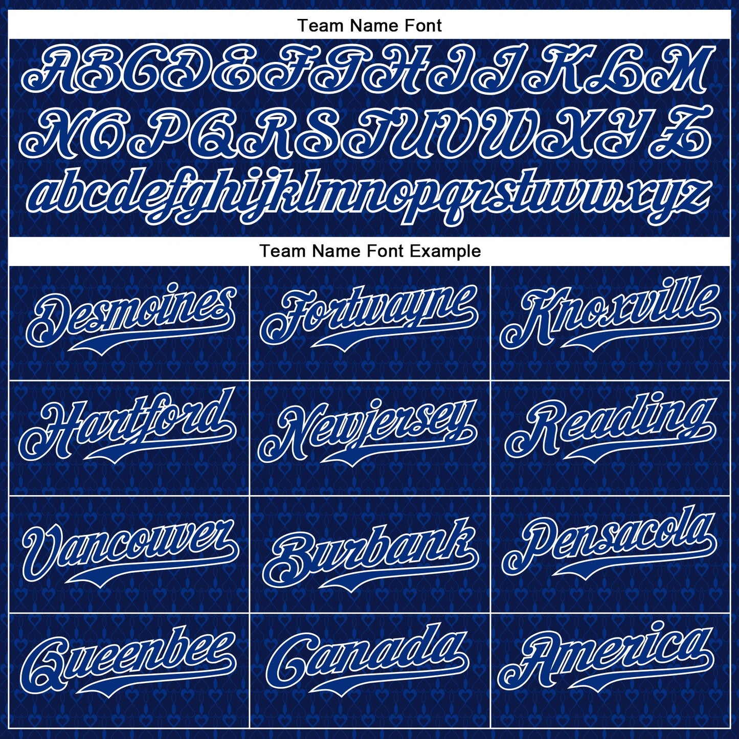 Custom Navy Red-Royal 3D Pattern Design Hearts Authentic Baseball Jersey view 4