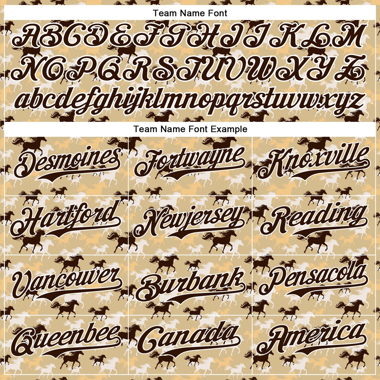 Custom Vegas Gold Brown-White 3D Pattern Design Animal Horse Authentic Baseball Jersey view 4