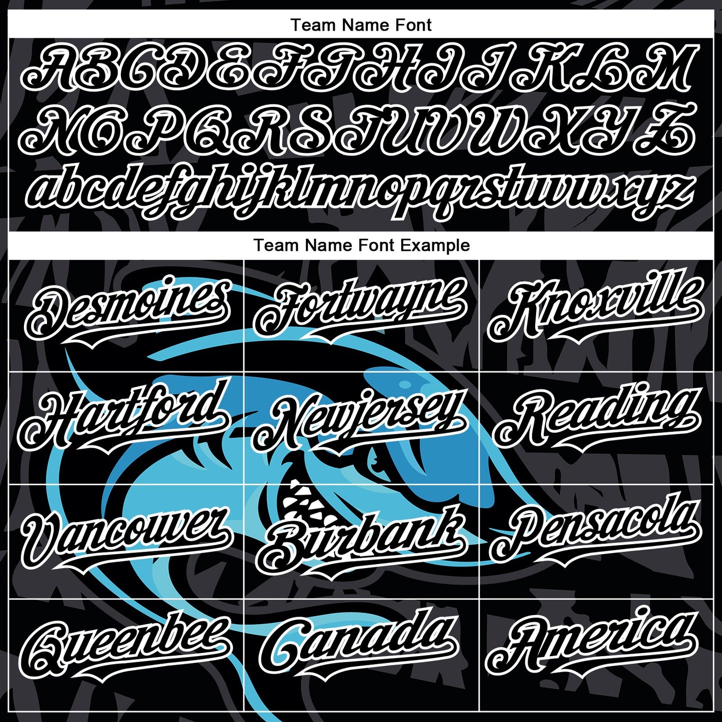 Custom Black White 3D Pattern Design Animal Shark Authentic Baseball Jersey view 4