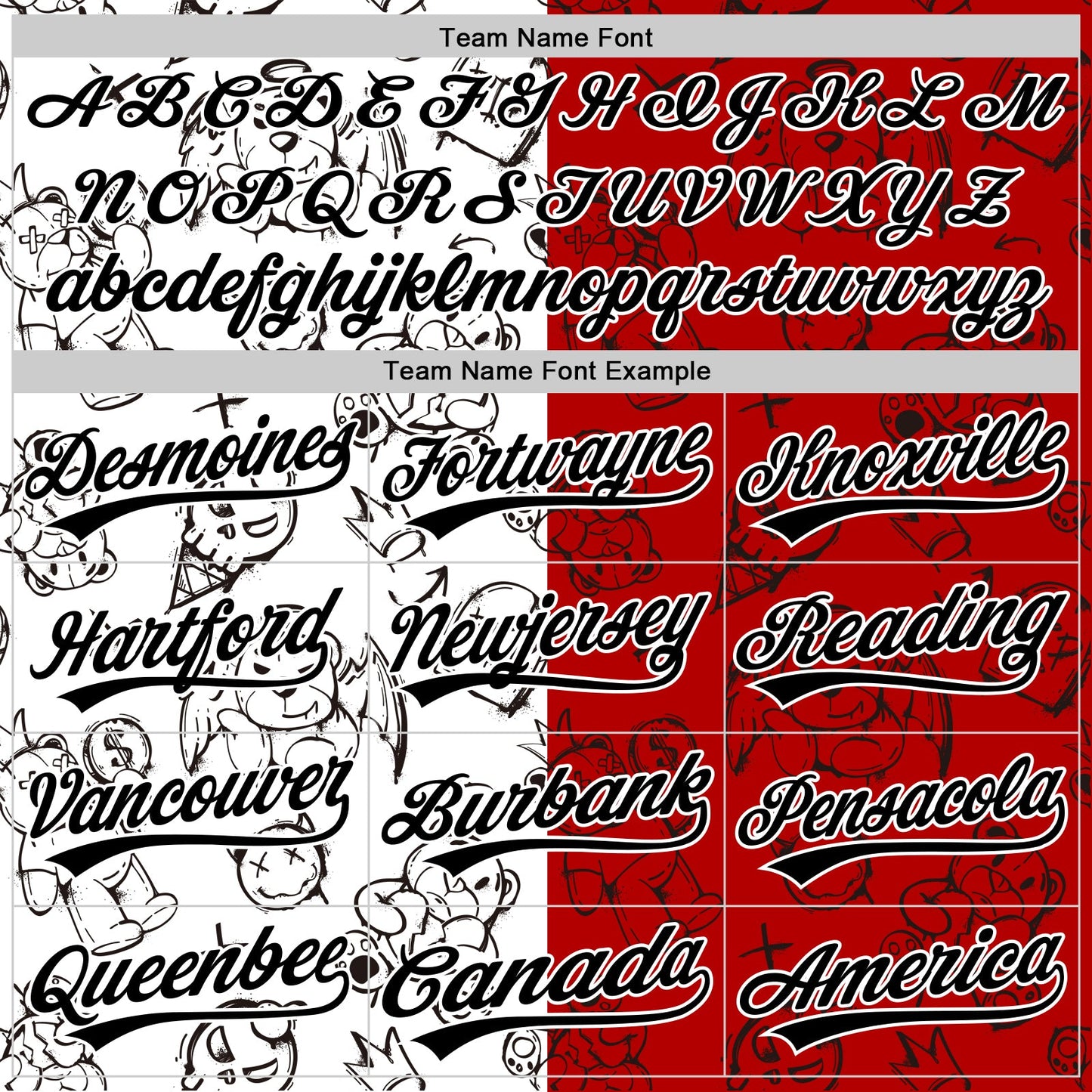 Custom Red Black-White 3D Pattern Halloween Authentic Baseball Jersey view 4