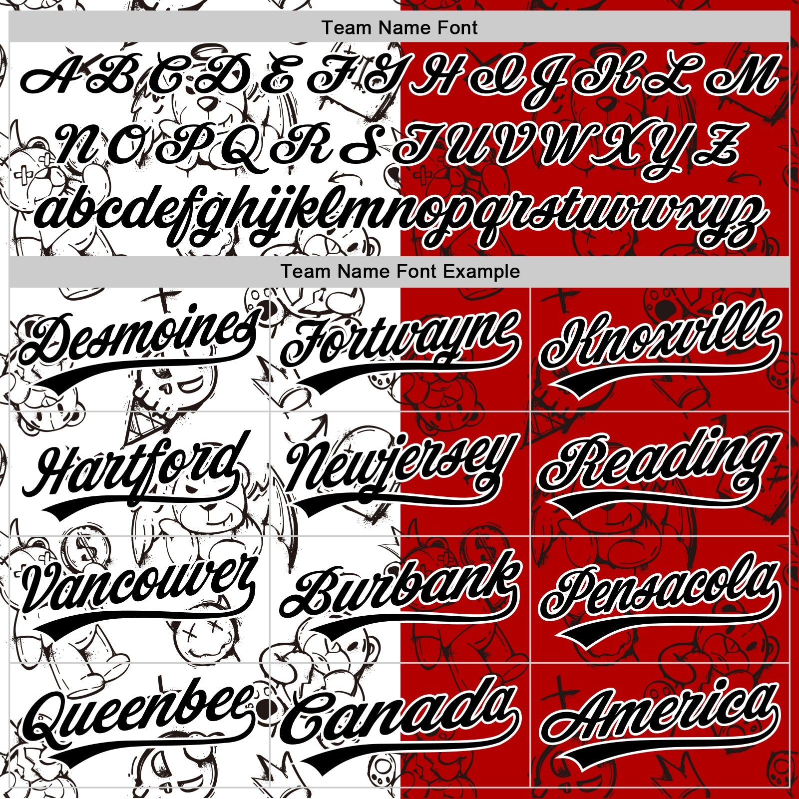 Custom Red Black-White 3D Pattern Halloween Authentic Baseball Jersey view 4