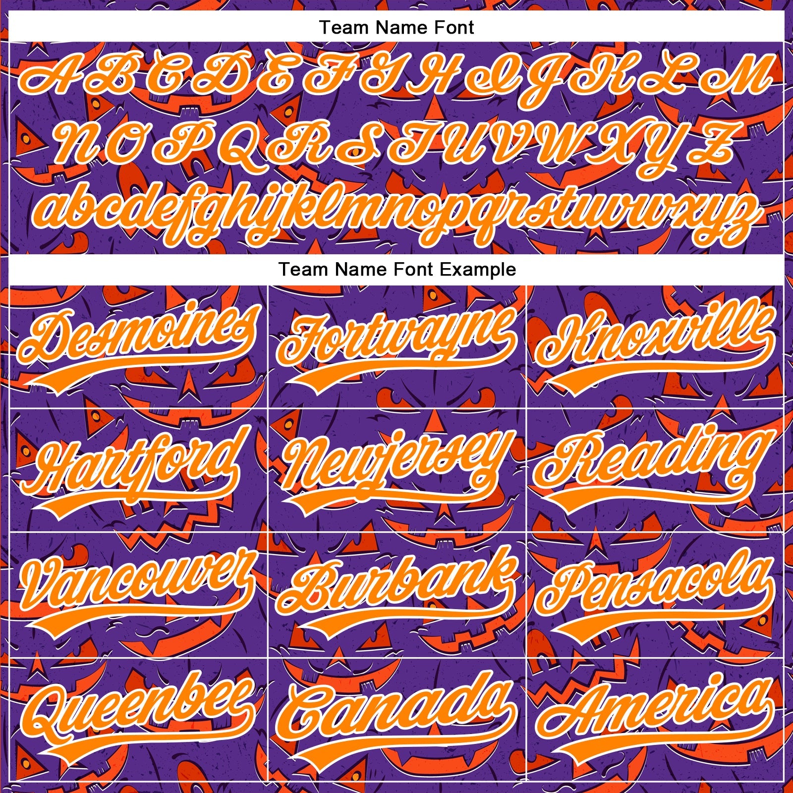 Custom Purple Bay Orange-White 3D Halloween Authentic Baseball Jersey view 4