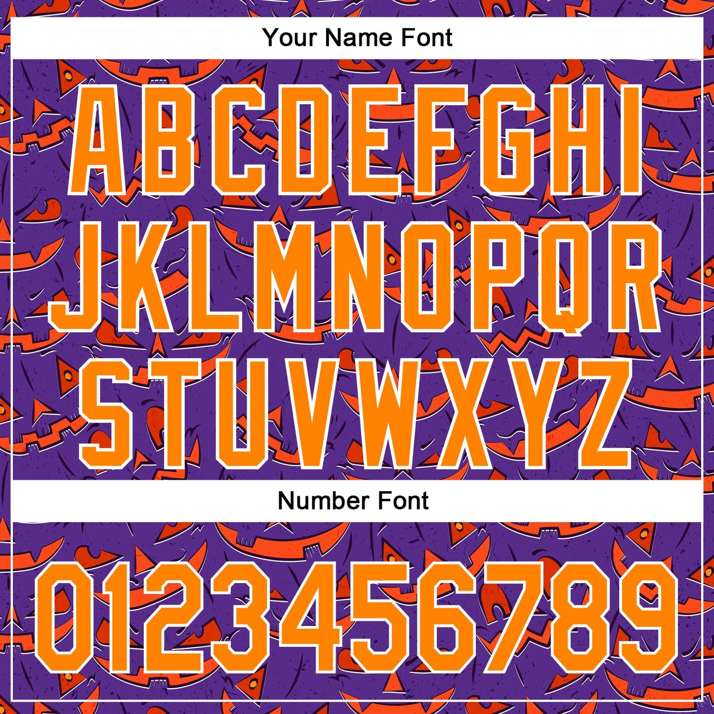 Custom Purple Bay Orange-White 3D Halloween Authentic Baseball Jersey view 5