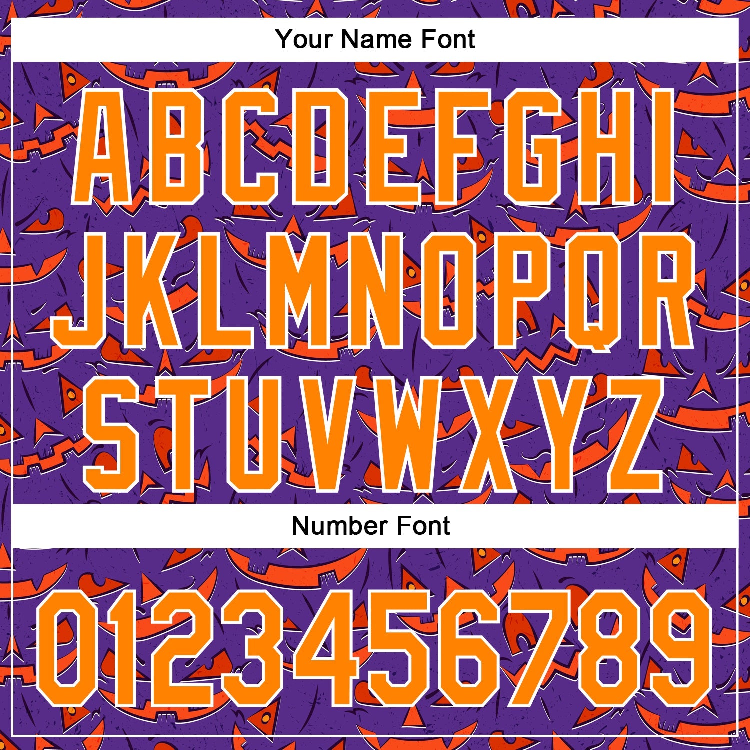 Custom Purple Bay Orange-White 3D Halloween Authentic Baseball Jersey view 5