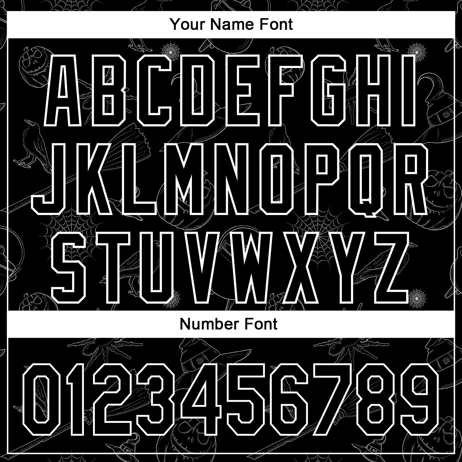 Custom Black White 3D Halloween Authentic Baseball Jersey view 5