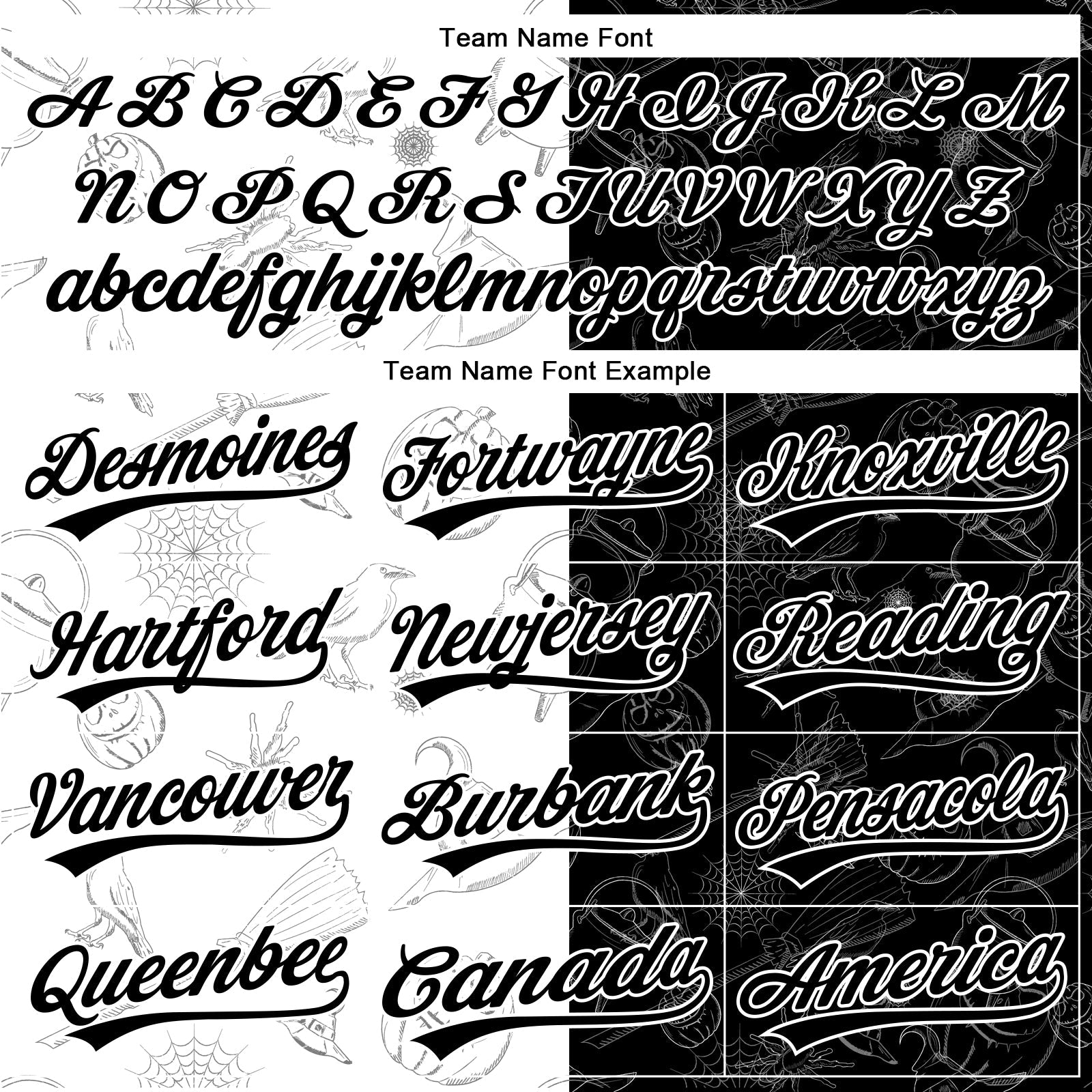 Custom Black White 3D Halloween Authentic Baseball Jersey view 4