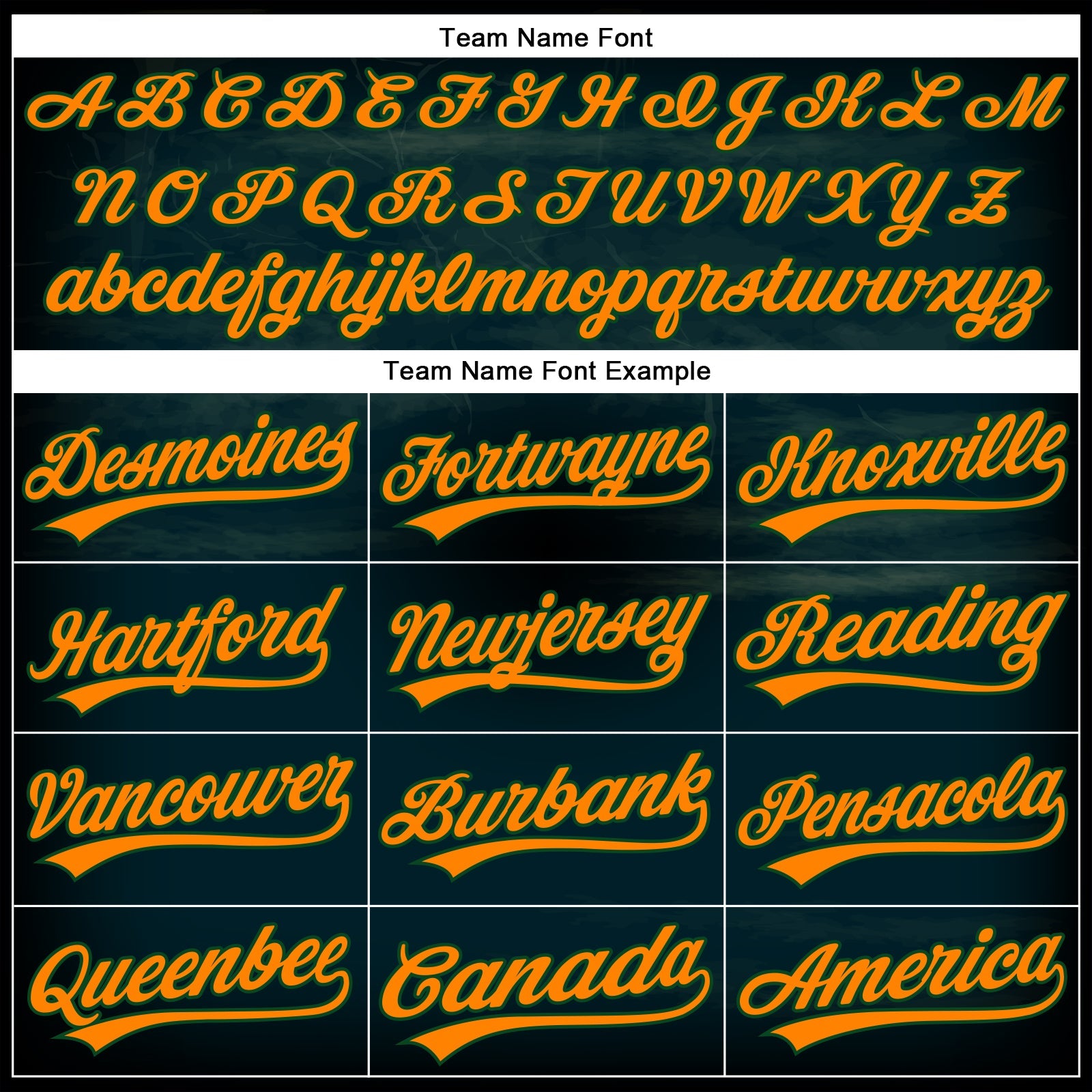 Custom Black Bay Orange-Green 3D Halloween Authentic Baseball Jersey view 4