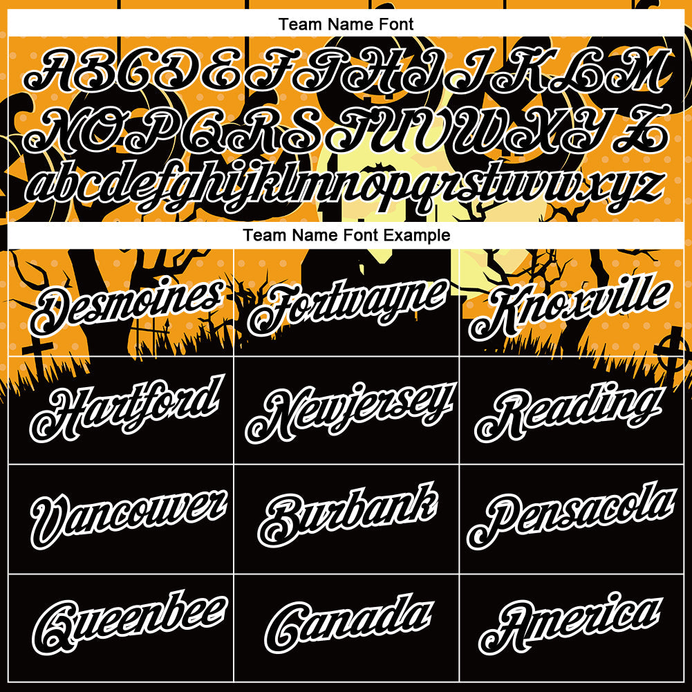 Custom Black White 3D Halloween Performance T-Shirt view 3