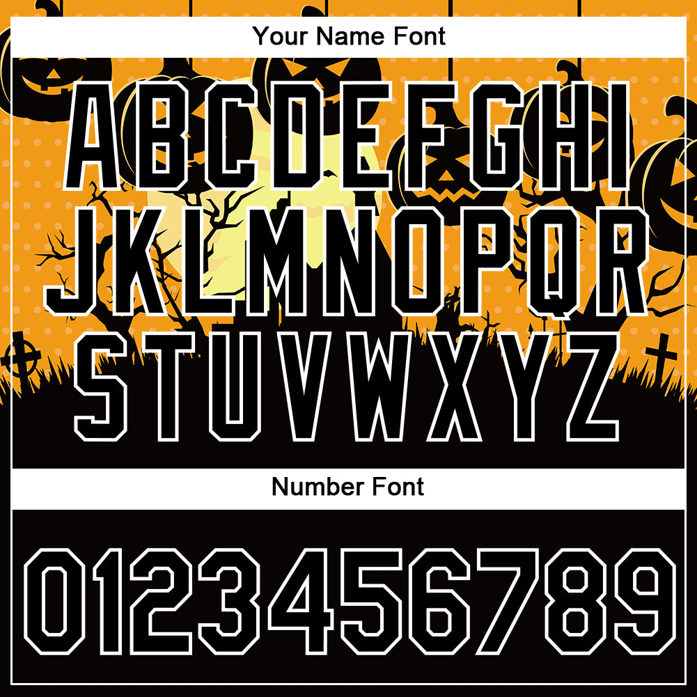 Custom Black White 3D Halloween Performance T-Shirt view 4