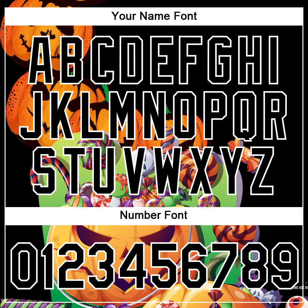 Custom Black White 3D Halloween Performance T-Shirt view 4