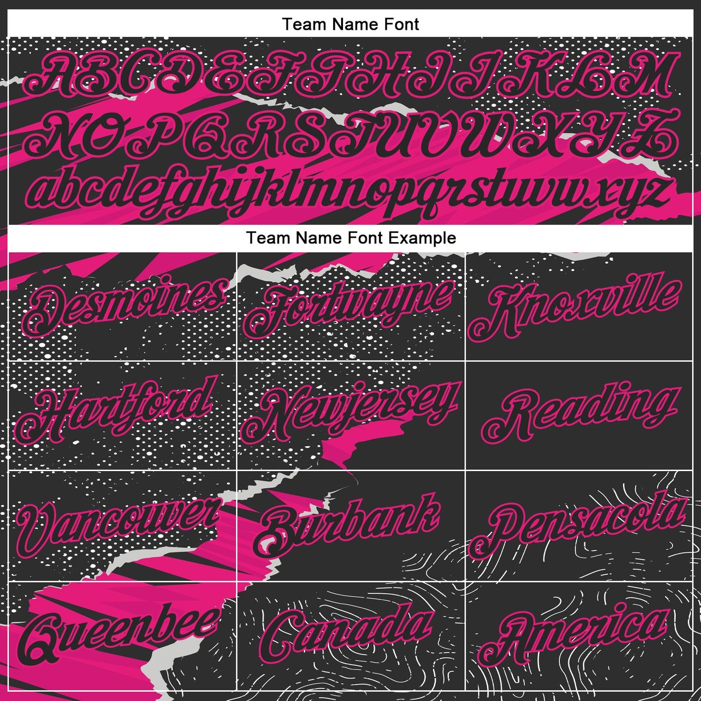 Custom Stitched Black Hot Pink 3D Pattern Design Torn Paper Style Sports Pullover Sweatshirt Hoodie view 3