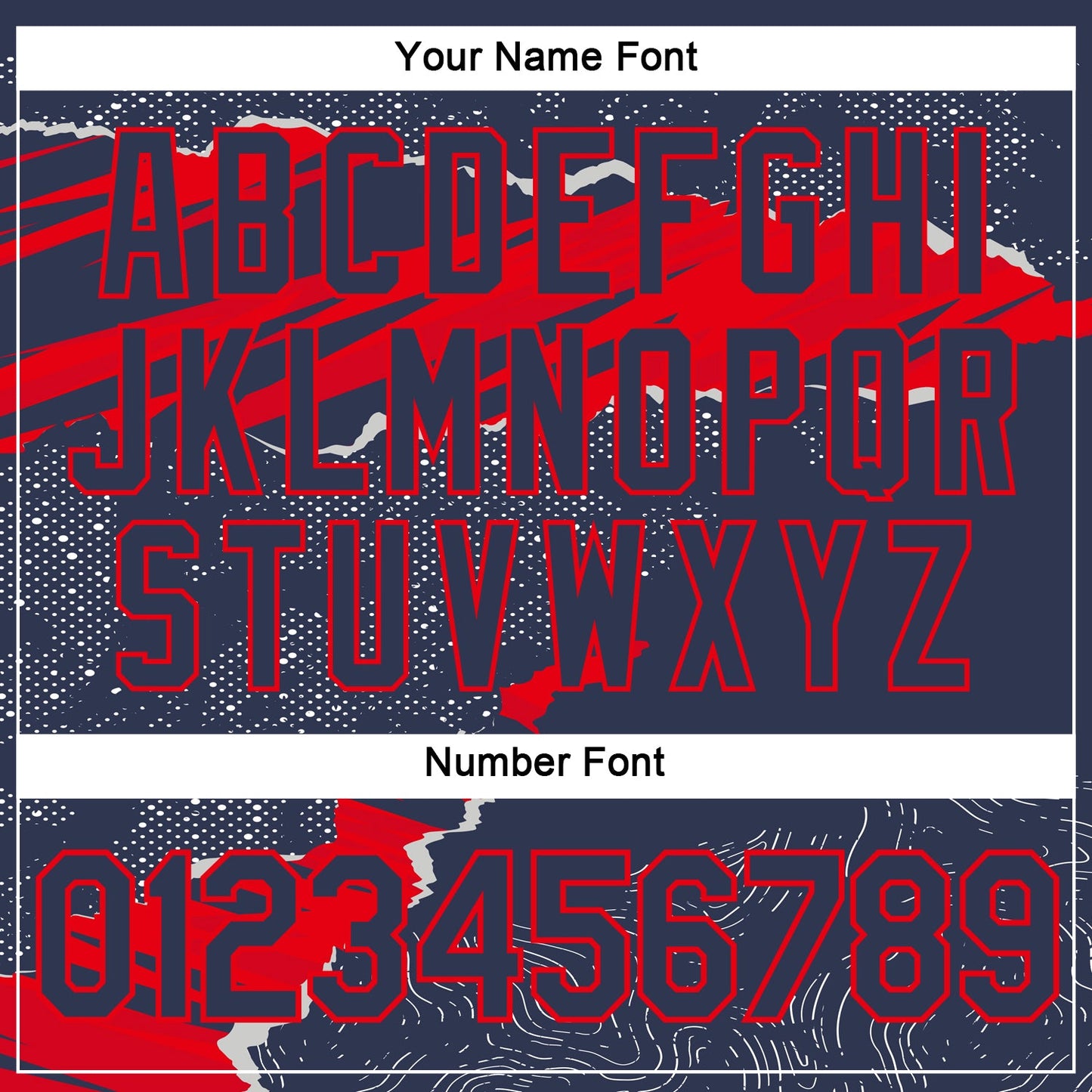 Custom Stitched Navy Fire Red 3D Pattern Design Torn Paper Style Sports Pullover Sweatshirt Hoodie view 4