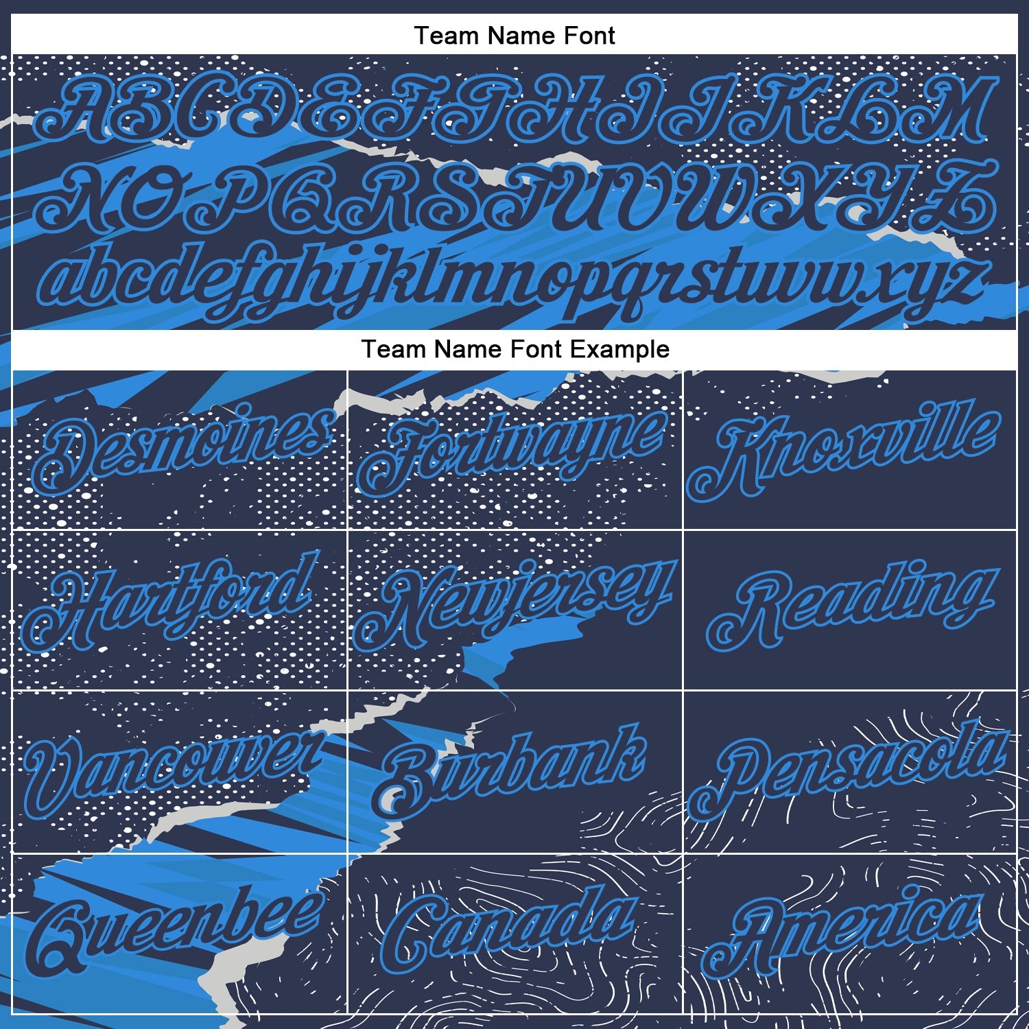 Custom Stitched Navy Powder Blue 3D Pattern Design Torn Paper Style Sports Pullover Sweatshirt Hoodie view 3