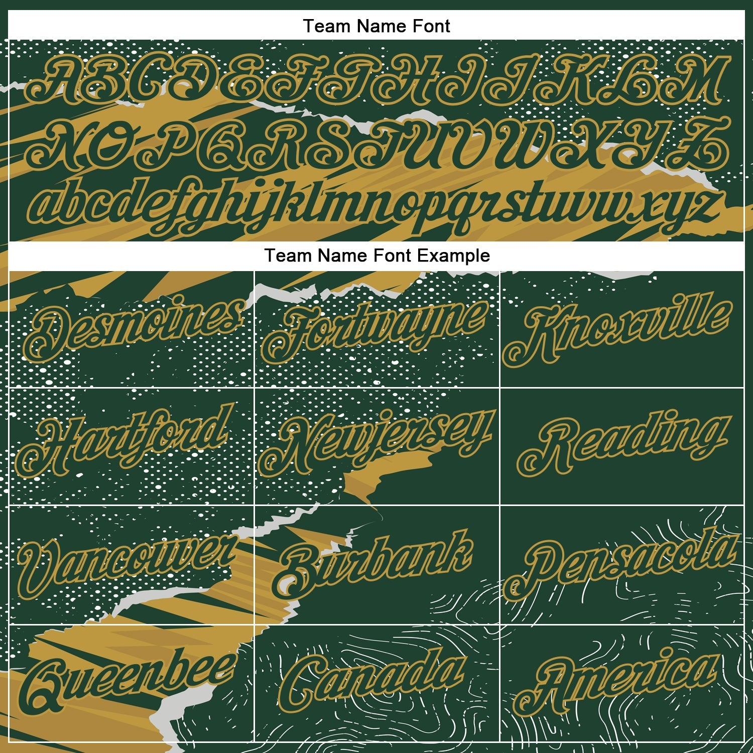 Custom Stitched Green Old Gold 3D Pattern Design Torn Paper Style Sports Pullover Sweatshirt Hoodie view 3