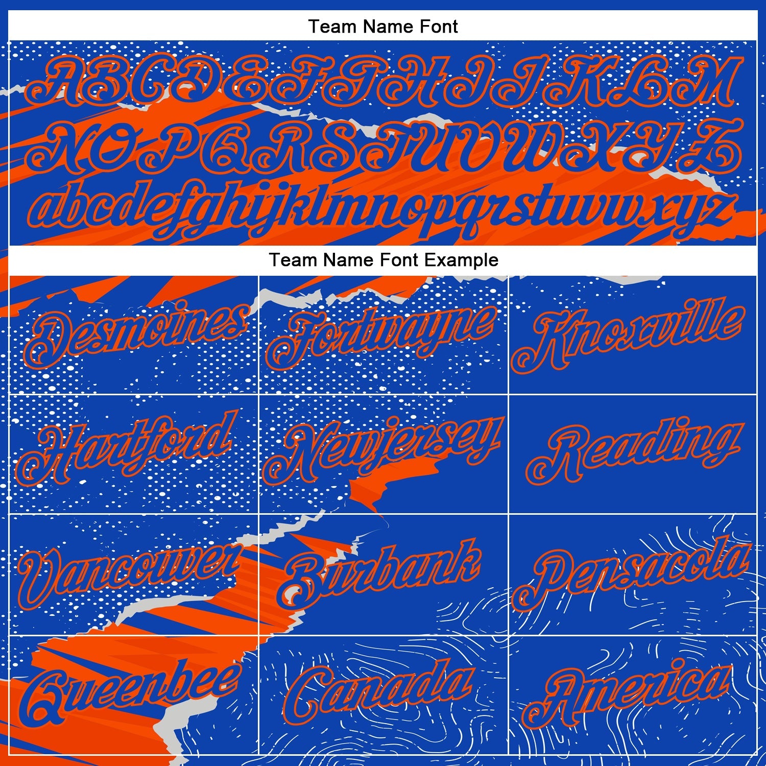 Custom Stitched Thunder Blue Orange 3D Pattern Design Torn Paper Style Sports Pullover Sweatshirt Hoodie view 3