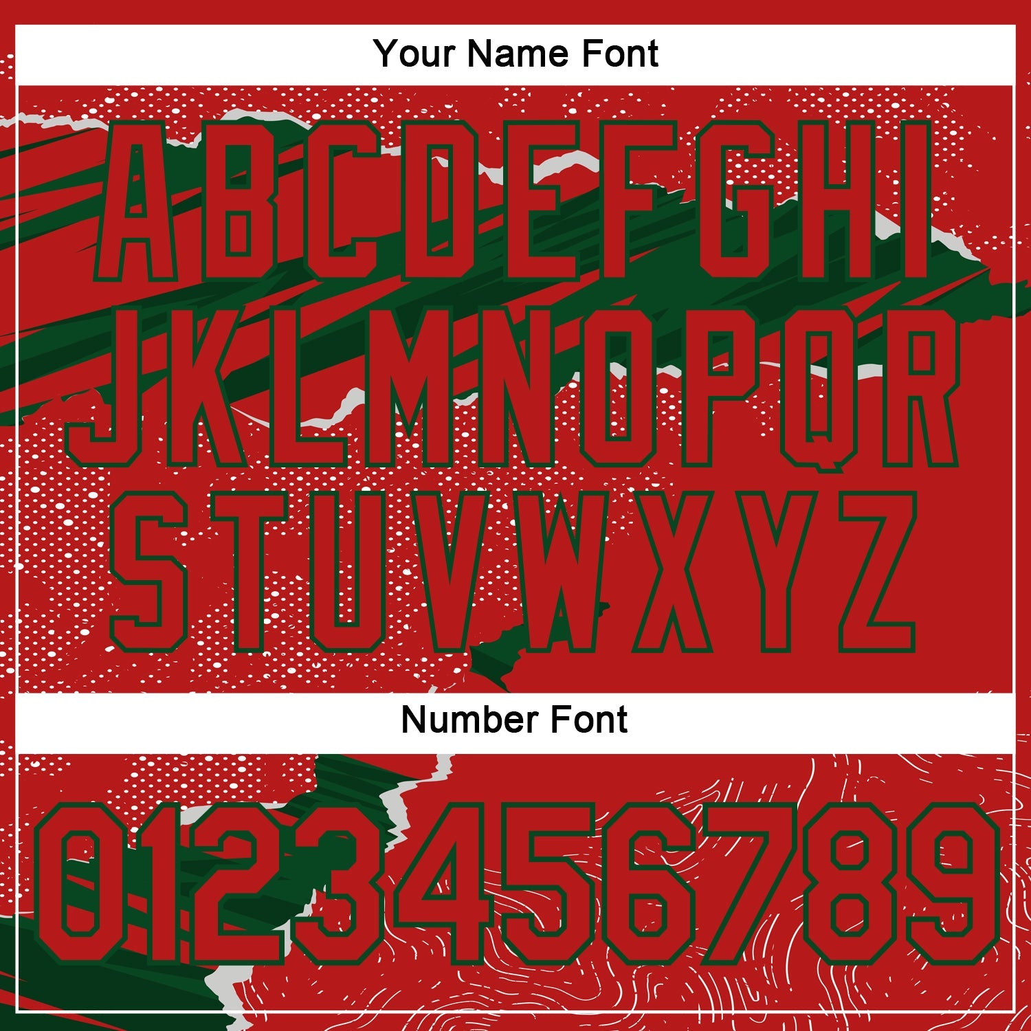 Custom Stitched Red Green 3D Pattern Design Torn Paper Style Sports Pullover Sweatshirt Hoodie view 4