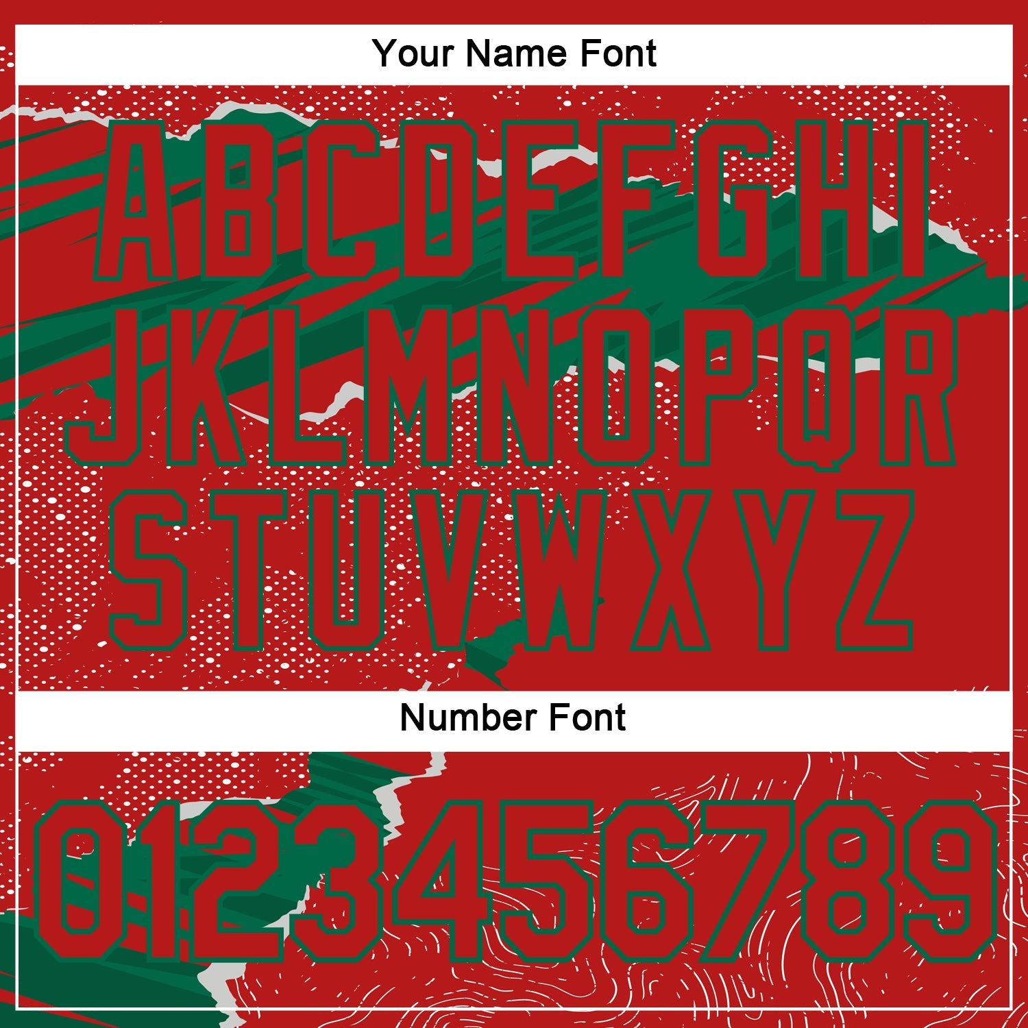 Custom Stitched Red Kelly Green 3D Pattern Design Torn Paper Style Sports Pullover Sweatshirt Hoodie view 4