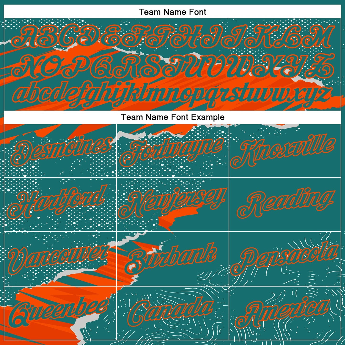 Custom Stitched Teal Orange 3D Pattern Design Torn Paper Style Sports Pullover Sweatshirt Hoodie view 3