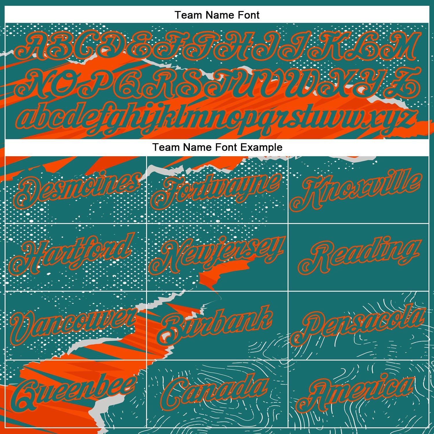 Custom Stitched Teal Orange 3D Pattern Design Torn Paper Style Sports Pullover Sweatshirt Hoodie view 3
