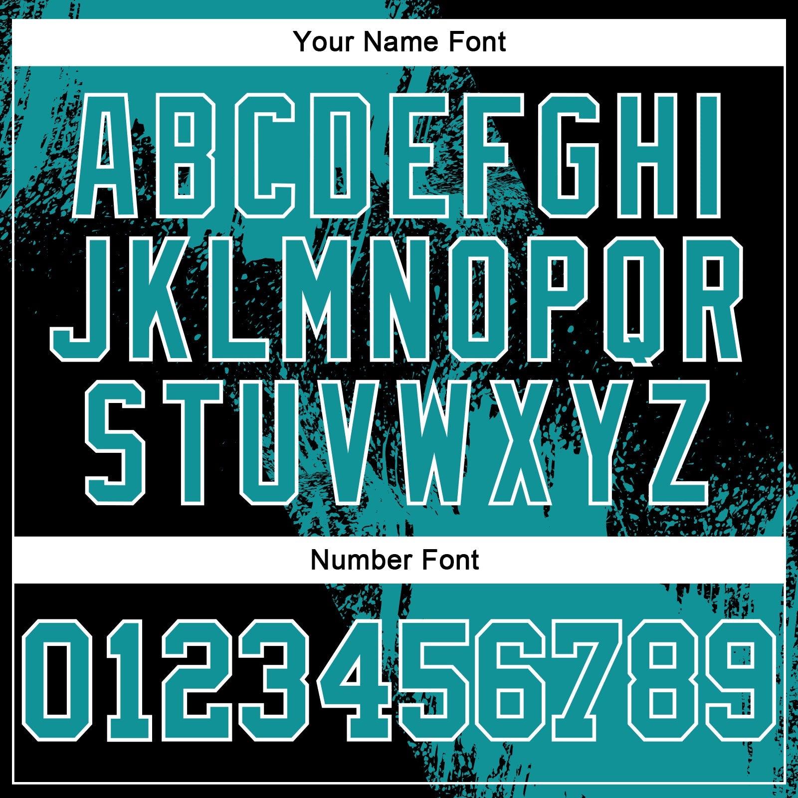 Custom Stitched Black Teal-White 3D Pattern Design Abstract Brush Stroke Sports Pullover Sweatshirt Hoodie view 4