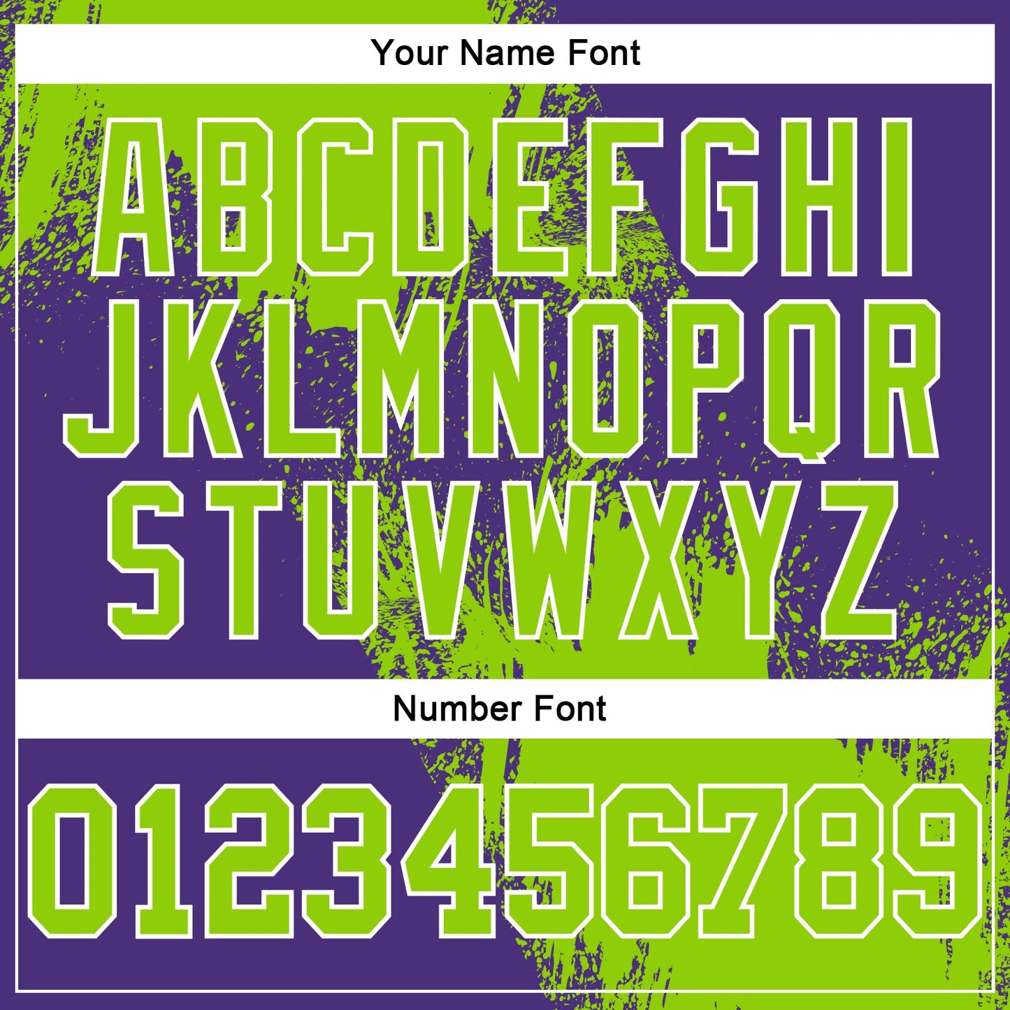 Custom Stitched Purple Neon Green-White 3D Pattern Design Abstract Brush Stroke Sports Pullover Sweatshirt Hoodie view 4