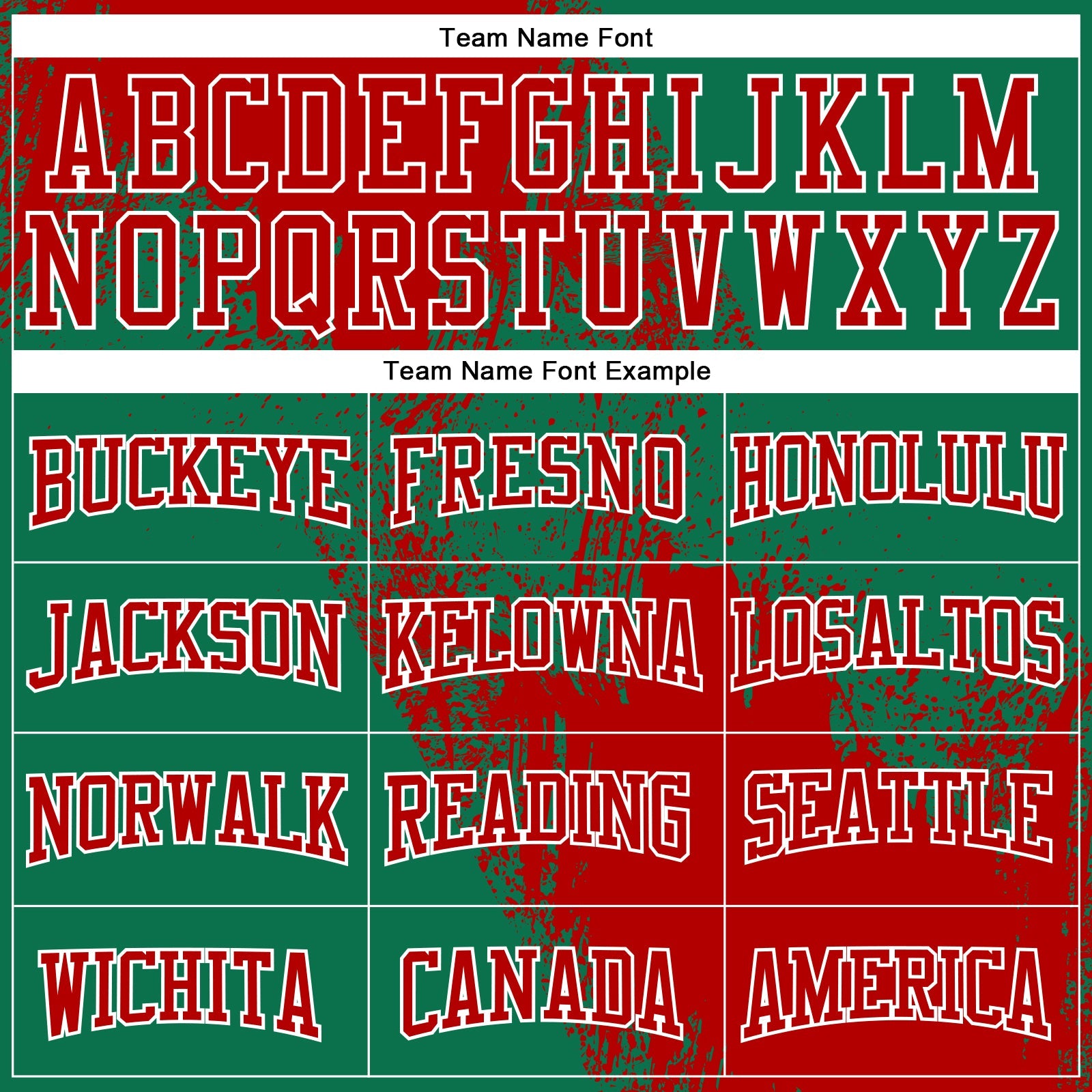 Custom Stitched Kelly Green Red-White 3D Pattern Design Abstract Brush Stroke Sports Pullover Sweatshirt Hoodie view 3