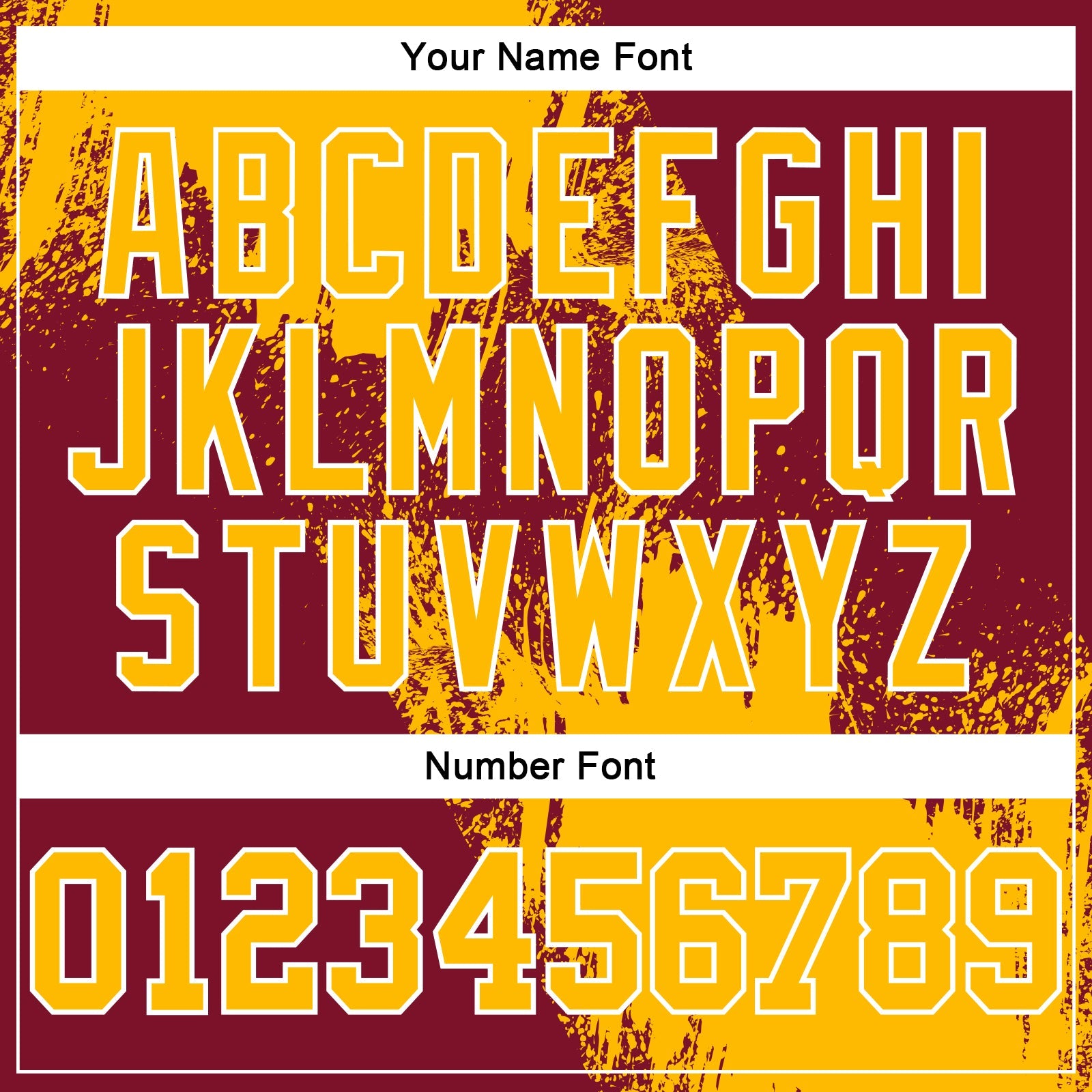 Custom Stitched Crimson Gold-White 3D Pattern Design Abstract Brush Stroke Sports Pullover Sweatshirt Hoodie view 4