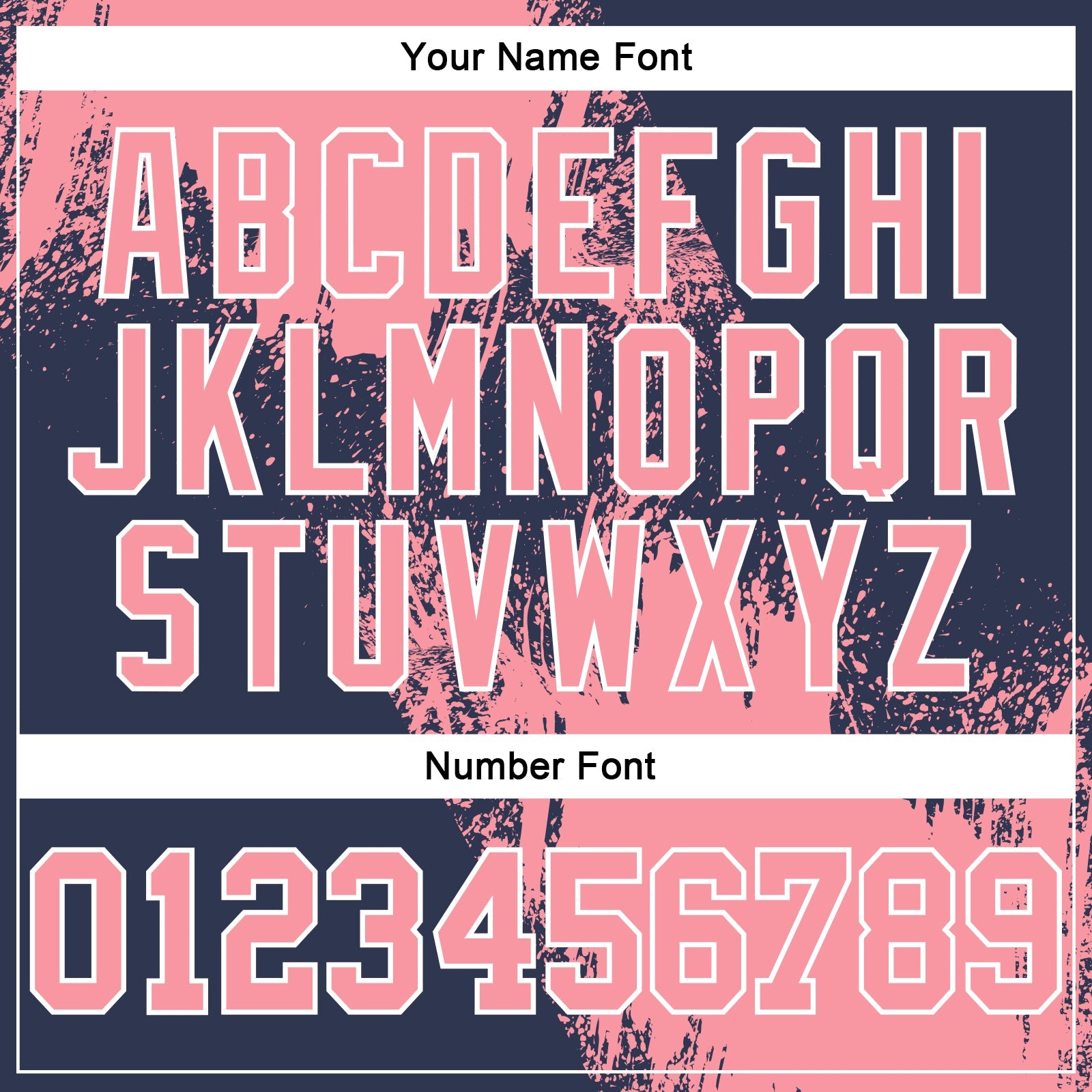 Custom Stitched Navy Medium Pink-White 3D Pattern Design Abstract Brush Stroke Sports Pullover Sweatshirt Hoodie view 4