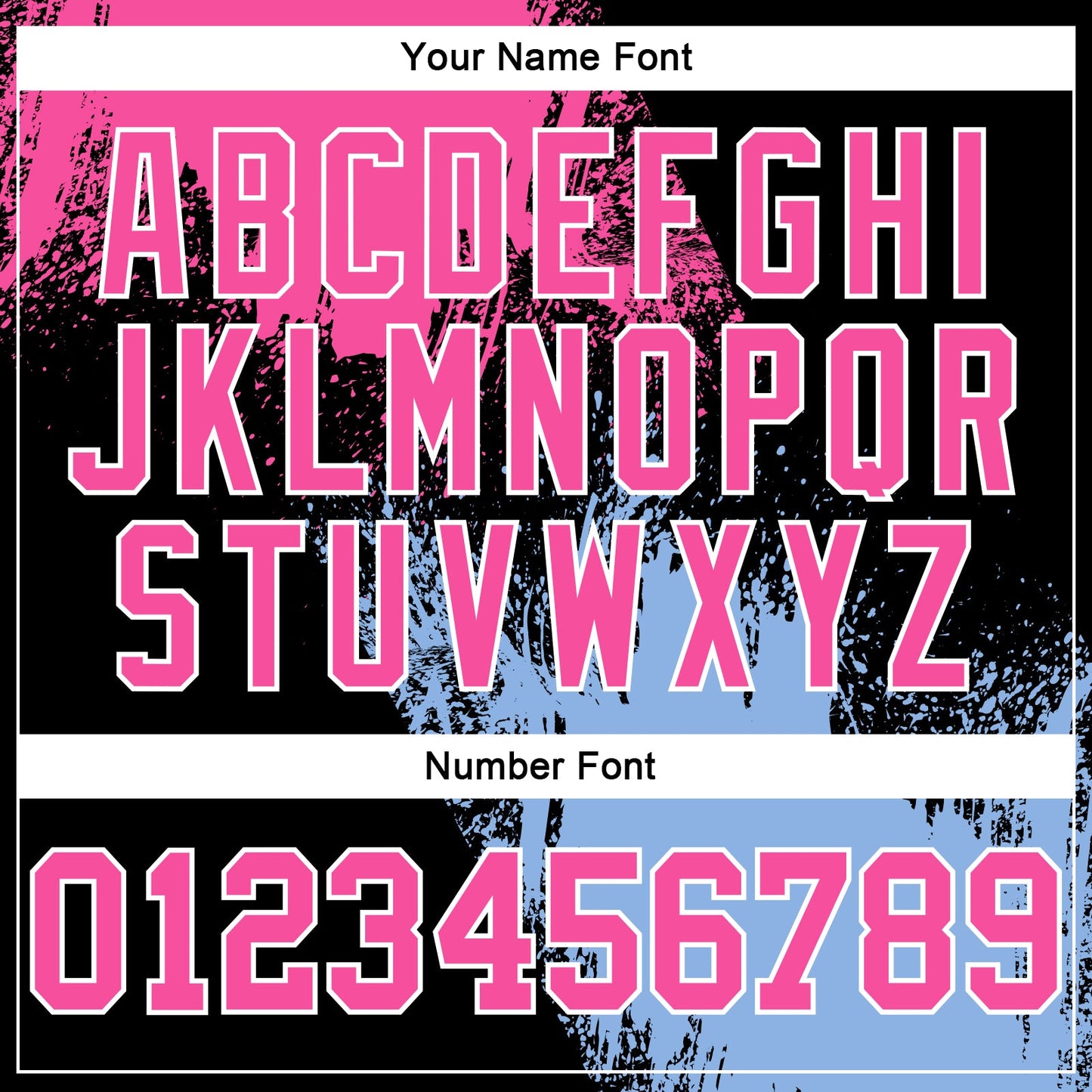 Custom Stitched Black Pink-Light Blue 3D Pattern Design Abstract Brush Stroke Sports Pullover Sweatshirt Hoodie view 4