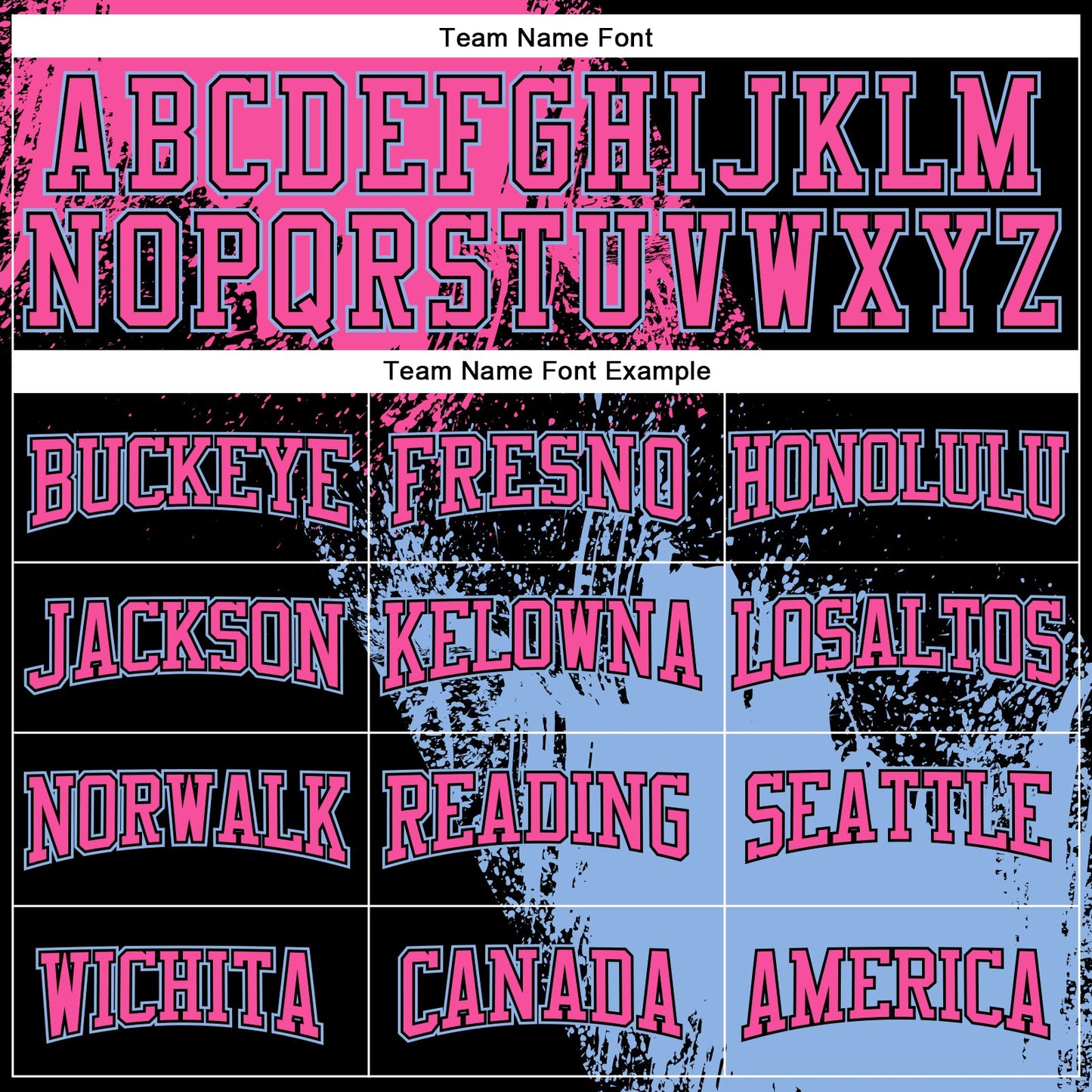 Custom Stitched Black Pink-Light Blue 3D Pattern Design Abstract Brush Stroke Sports Pullover Sweatshirt Hoodie view 3