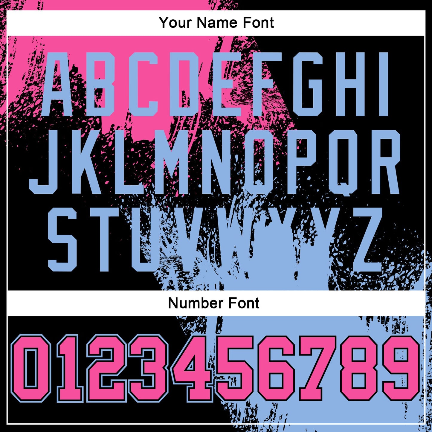Custom Stitched Black Pink-Light Blue 3D Pattern Design Abstract Brush Stroke Sports Pullover Sweatshirt Hoodie view 4