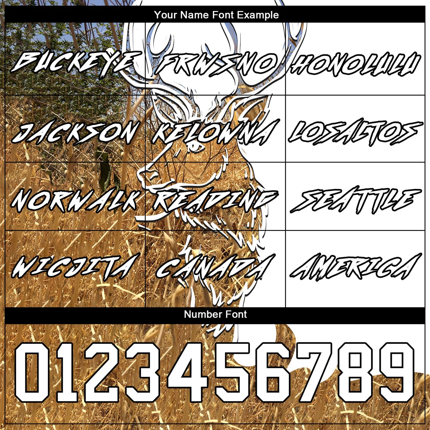 Custom White Black-Old Gold 3D Deer Hunting Sports Pullover Sweatshirt Hoodie view 3