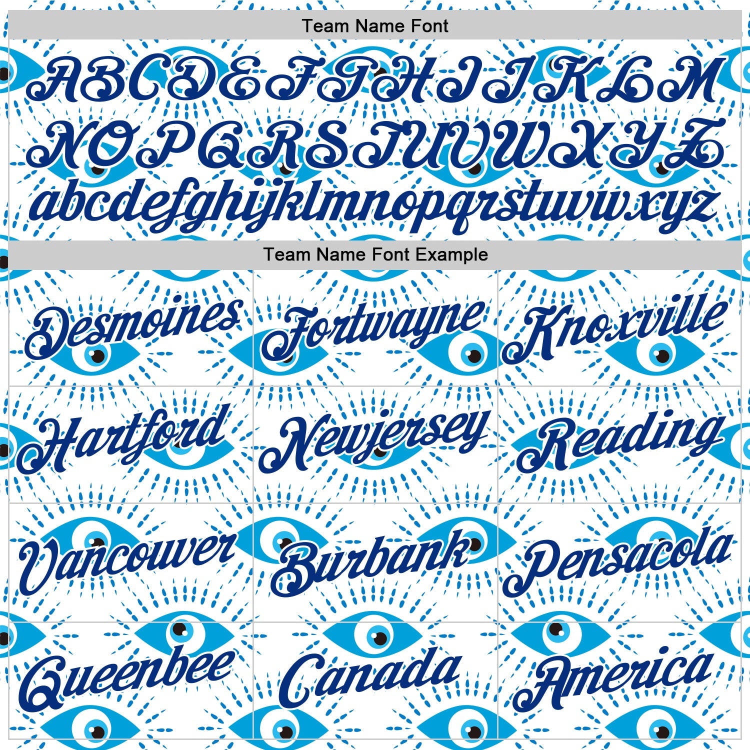Custom Stitched White Royal 3D Pattern Design Evil Eyes Sports Pullover Sweatshirt Hoodie view 3