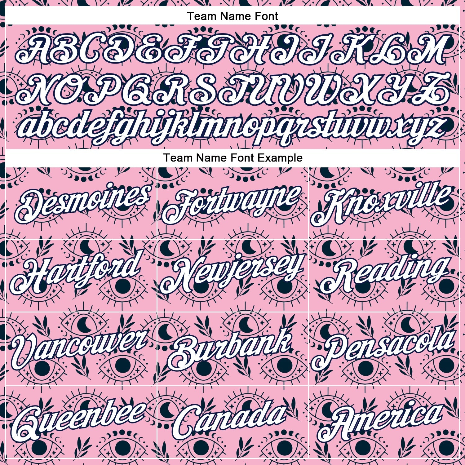 Custom Stitched Light Pink White-Navy 3D Pattern Design Evil Eyes Sports Pullover Sweatshirt Hoodie view 3