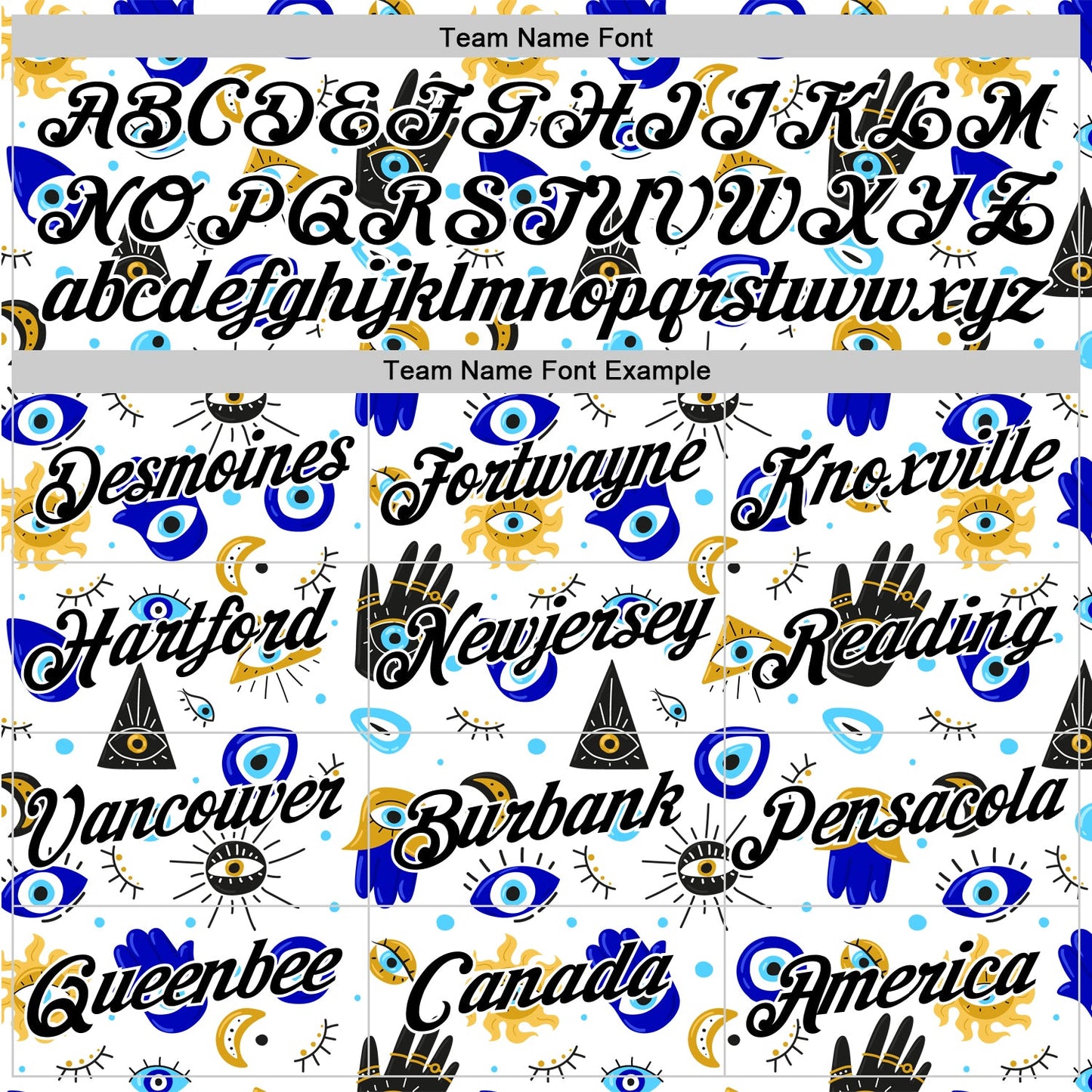 Custom Stitched White Black 3D Pattern Design Evil Eyes Sports Pullover Sweatshirt Hoodie view 3