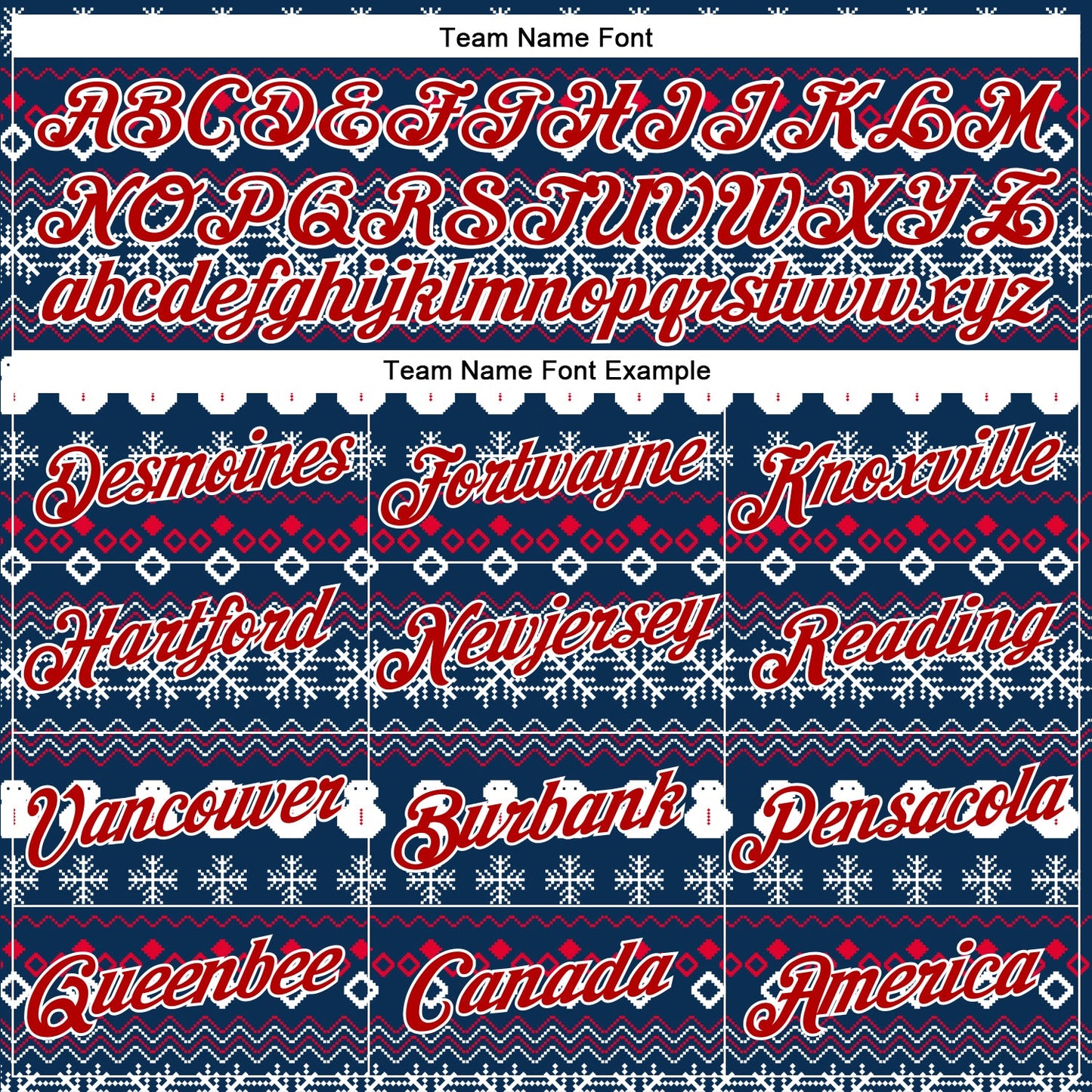 Custom Stitched Navy Red-White 3D Christmas Sports Pullover Sweatshirt Hoodie view 3
