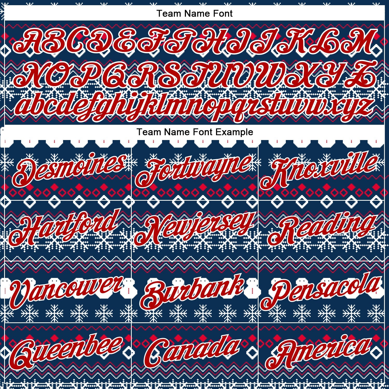 Custom Stitched Navy Red-White 3D Christmas Sports Pullover Sweatshirt Hoodie view 3