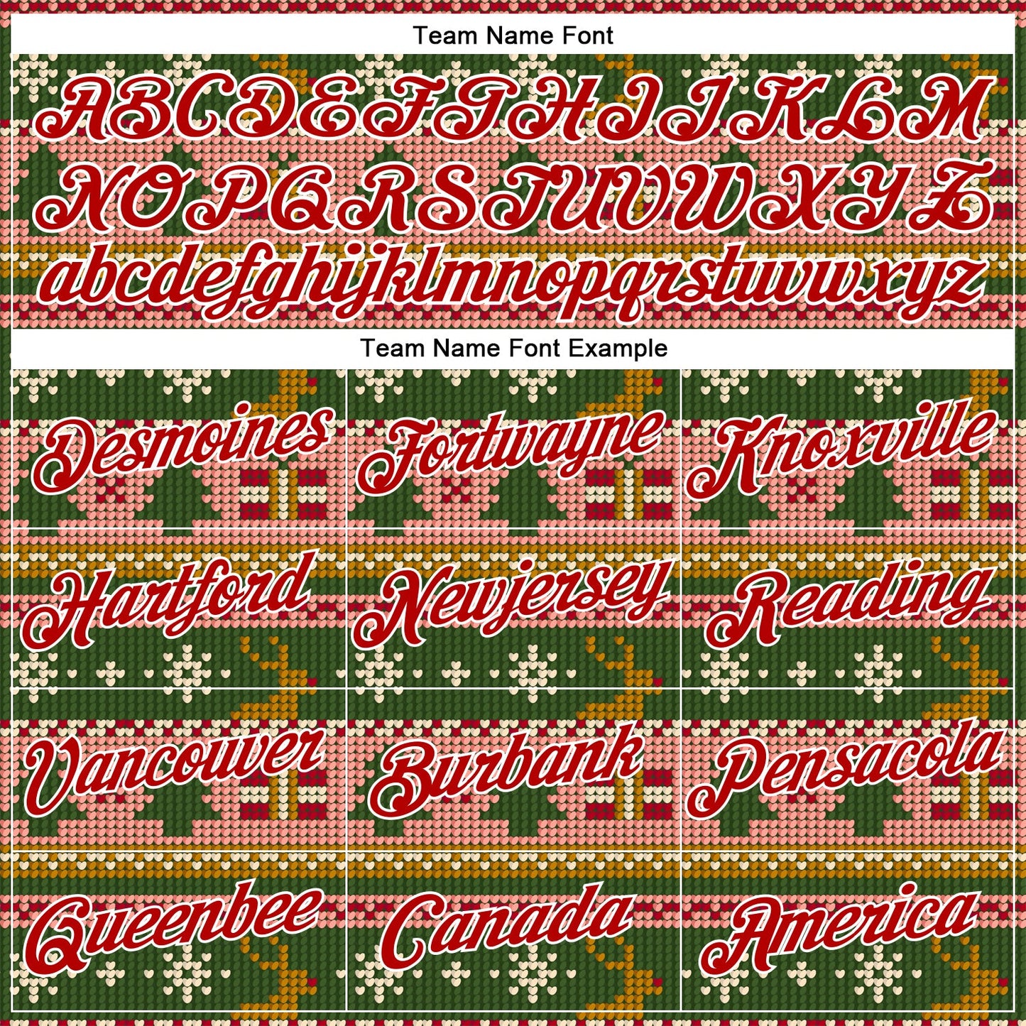 Custom Stitched Kelly Green Red-White 3D Christmas Sports Pullover Sweatshirt Hoodie view 3