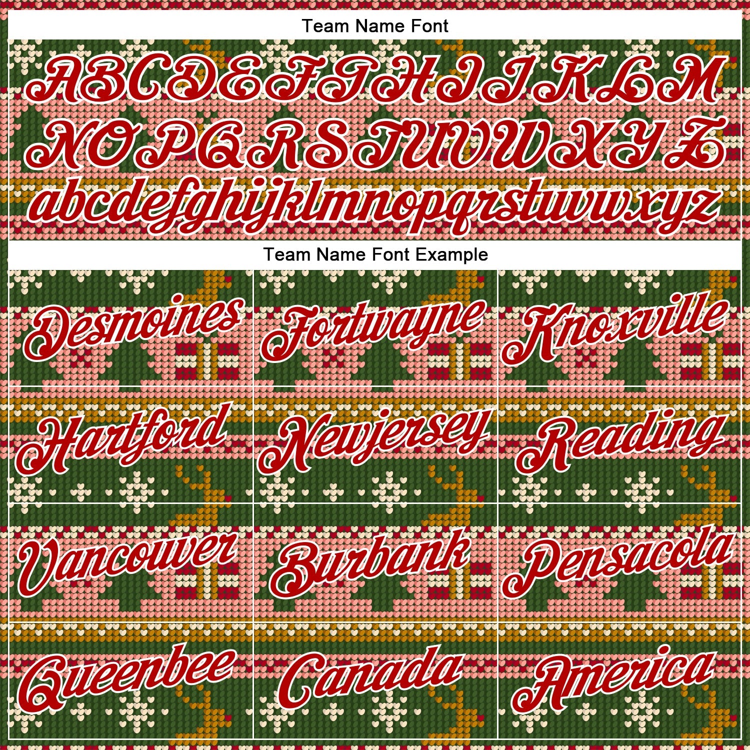 Custom Stitched Kelly Green Red-White 3D Christmas Sports Pullover Sweatshirt Hoodie view 3