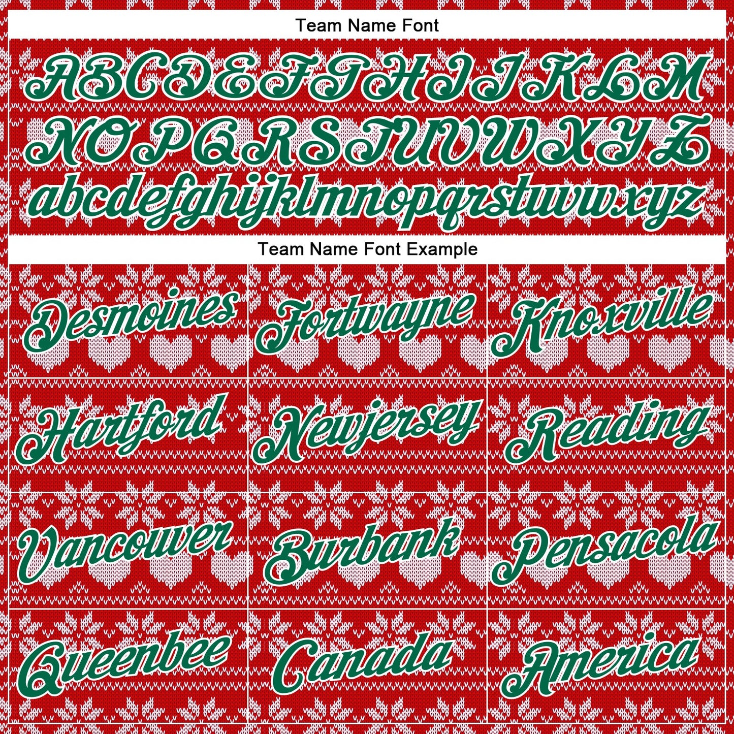 Custom Stitched Maroon Kelly Green-White 3D Christmas Sports Pullover Sweatshirt Hoodie view 3