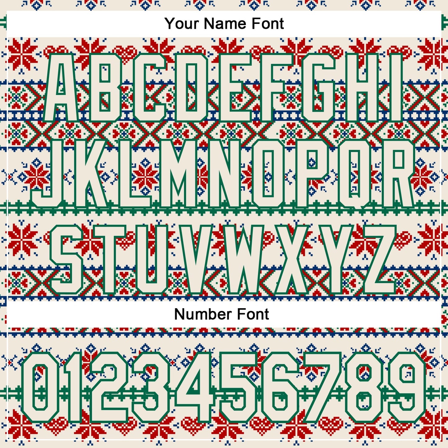 Custom Stitched Cream Red-White 3D Christmas Sports Pullover Sweatshirt Hoodie view 4